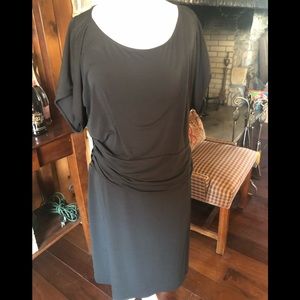 Ann Taylor black dress w banded waist.